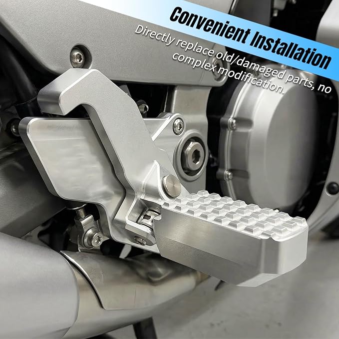 Right Front Foot Peg and Bracket Fit For Kawasaki 1986-Up ZG1000 Concours - Aluminum Material - #34003-1260#34028-1199