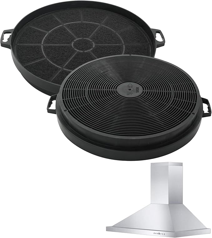 2Pcs CF1 Range Hood Charcoal Filter Compatible With Zline/AKDY/MCBON/SOONYE All Range Hood Models,Replace # CF1 CF01,CF001,CF0003, CF0006,CFK5-JL,IE71 TE77 COS-QB75(Not for 587,597,9597 Series)