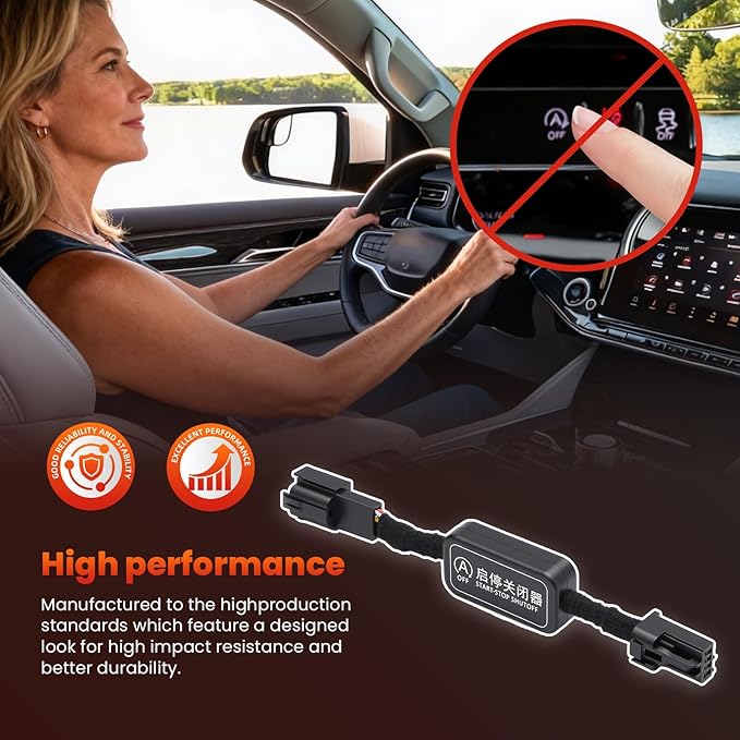 Auto Start Stop Eliminator Compatible with 2022-2025 Jeep Wagoneer, Easy-Install Autostop Eliminator Compatible Jeep Wagoneer Accessories