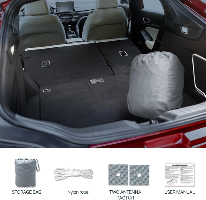 Season Guard SUV Cover Dirtproof, Waterproof, Breathable, Snow Dustproof, Indoor and Limited Outdoor Car Covers Fits S.U.Vs up to 230", Gray