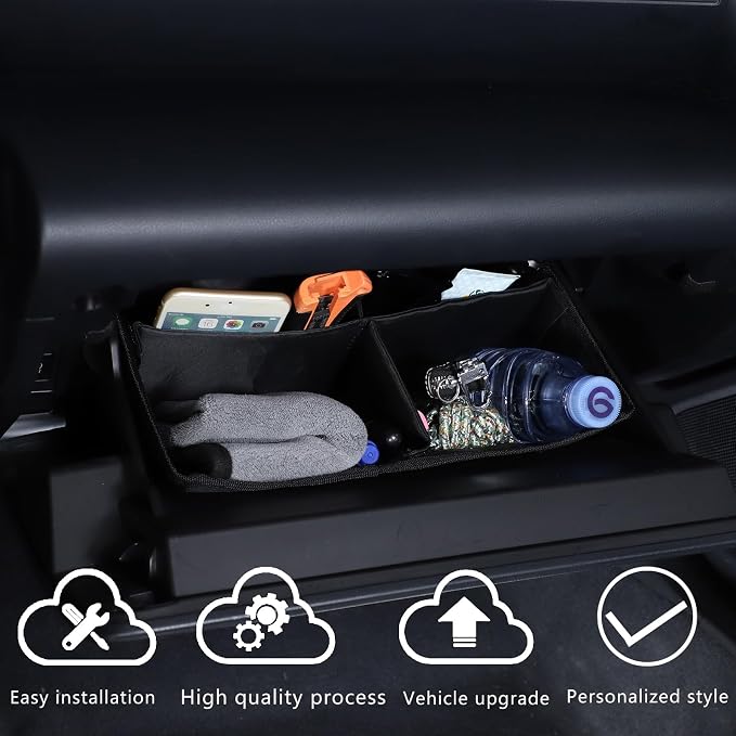 Car Glove Box Organizer Dividers Compatible with Subaru BRZ/Toyot@ GT86 2022-2025 Center Console Glove Box Divider Insert Storage Bag Glove Box，Compartment Storage Bag Organizer Accessories