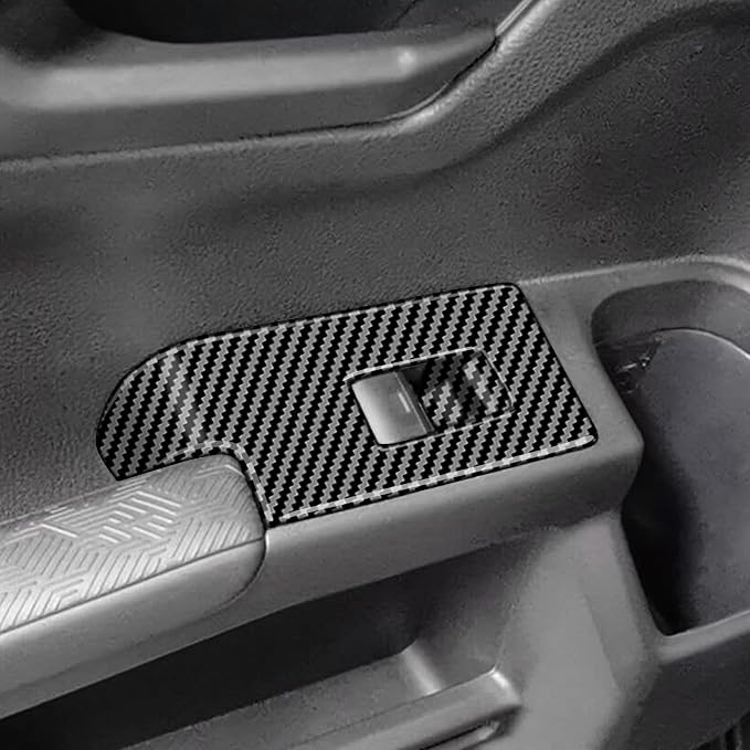 4Pcs Window Lift Cover for Toyota 4Runner 2025 2026 Interior Accessories (NOT Fit Tac0ma) Door Trim Cover Center Consoles ABS Decor Carbon Fiber