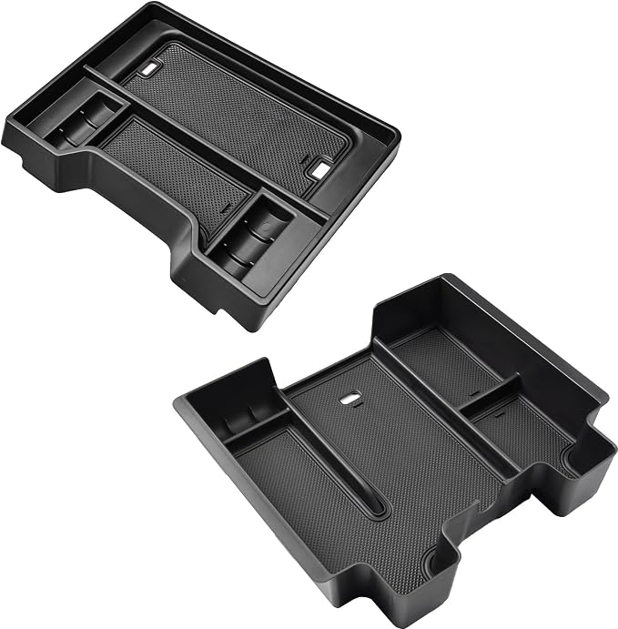 EDBETOS Center Console Organizer Tray and Full Size Center Console Organizer Tray for 2019-2022 Chevy Silverado/GMC Sierra 1500 and 2020-2023 Silverado/GMC Sierra 2500HD 3500HD