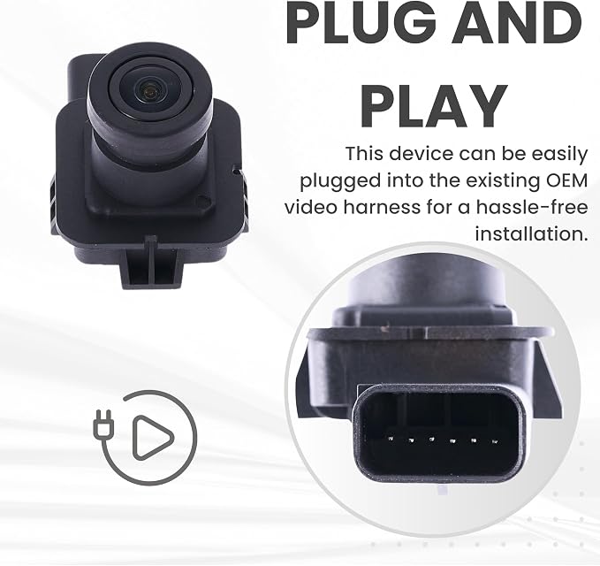 Backup Camera Replaces for 2017-2020 Lincoln MKZ/MKZ Hybrid OE Part # HP5Z-19G490-A, HP5T-19G490-AC