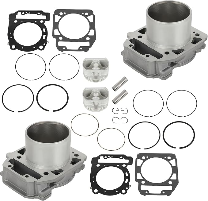 SCITOO 91mm 800cc Cylinder Piston Gasket Top End Rebuild Kit fit for Bombardier for Outlander 400 2003 2004 2005 2006, for Bombardier for Outlander 650 2006, 420929650 420845109 420845107 420845106