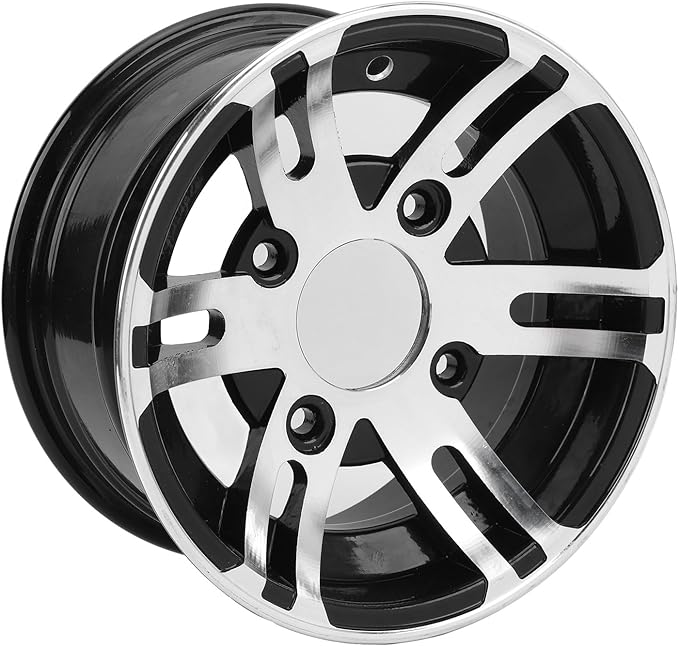 10 Inch ATV Wheel Rim, Universal High Strength ATV Aluminum Alloy Rim for ATVs Go Karts Cart 4 Wheel Vehicles (Front Wheel)