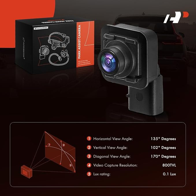 A-Premium Rear View Backup Camera Compatible with Ford | Parking Camera for 2015 2016 2017 F-150 F150 - Replace# FL3Z19G490D