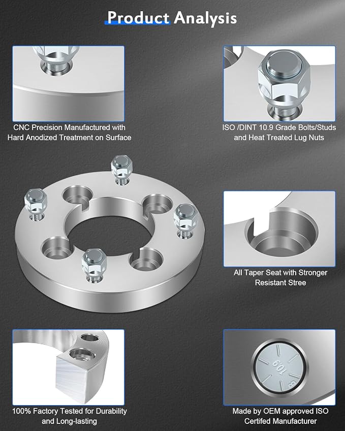 ECCPP 4PCS 1" Wheel Spacers Adapters 4x110 to 4x137 for 2007-2016 for Rancher 420 | 4 Lug 10x1.25 74mm 2002-2007 for Eiger 400 2008-2017 for King Quad 400