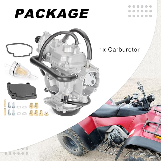 Carburetor Carb w/Diaphragm Cover for Arctic Cat 400 2x4/4x4 1998-2001 Bearcat 454 4x4 1998 500 4x4 1998-2000 (Exclude Auto Edition) 0470-361 0470-362