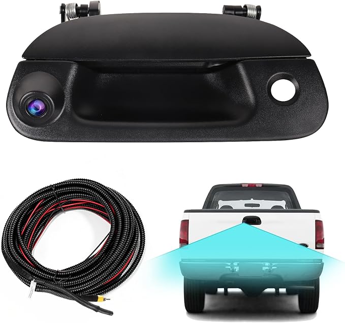 ASURE Backup Camera Tailgate Handle for Ford F-150 F-250 F-350 1997-2003 | 1080P HD, 170° View, Starlight Night Vision, IP68 Waterproof, RCA/CVBS, No-Drill, Super Duty 1998-2004, Sport Trac 2001-2005