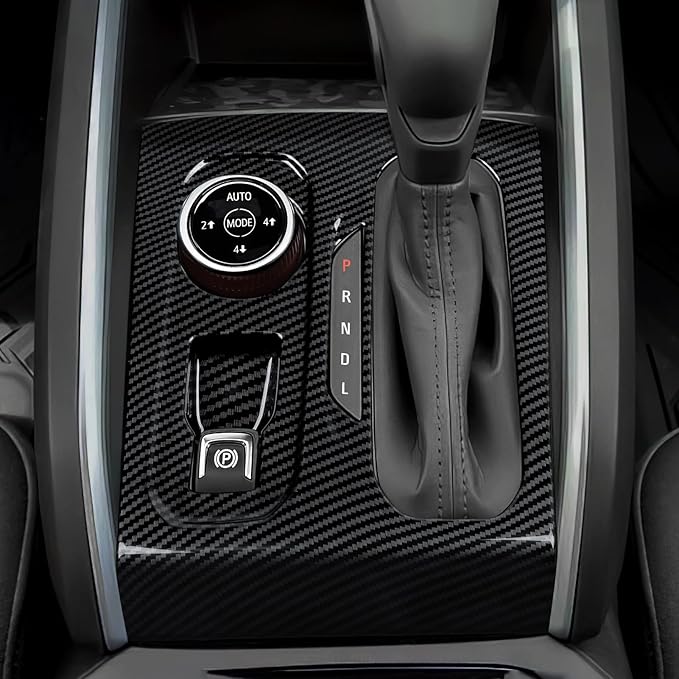 Car Gear Shift Control Panel Sticker ABS Carbon Fiber Decal Interior Trim Cover for Chevrolet Colorado/GMC Canyon 2023 2024 2025 2026 Accessories