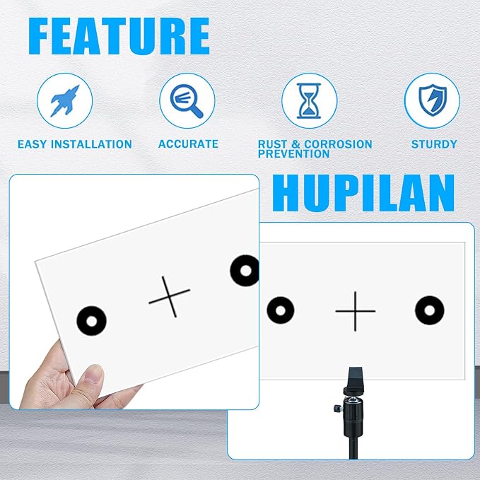 LDW Pattern Board with Bracket Compatible with Benz, ADAS Target Board | Static front camera aiming board, bracket-mounted setup, Lane Departure Warning calibration and automotive alignment