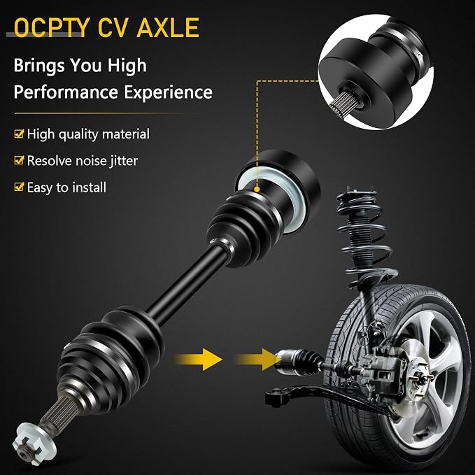 OCPTY CV Joint Half Axle Drive Shaft Assembly Compatible with 2002-2004 for Arctic 250 300 375 400 500 2X4 4X4 Front Left Right 2 Pack 1502-530
