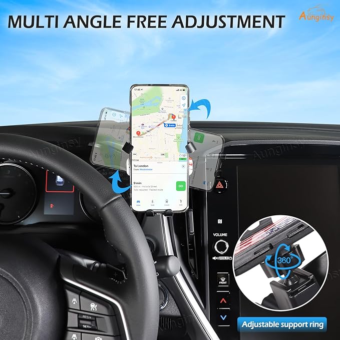 Car Phone Holder Compatible with Subaru Crosstrek 2024+ & WRX 2022+, Center Console Air Outlet Vent Panel Mobile Phone Mount Dashboard Hands-Free Universal Cell Phones Navigation Bracket Accessories