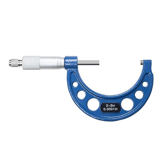 HFS(R) 2-3" Outside Micrometer with 0.0001" Accuracy, Carbide Anvil and Laser-Etched Scale