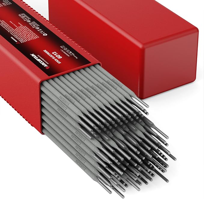 ARCCAPTAIN E6013 Welding Rod 1/8" 10LB Carbon Steel Welding Sticks Electrodes, Welding Rods ARC Welding Equipment