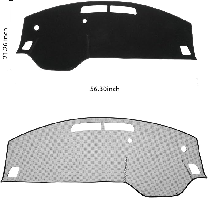 KUST Black Dash Cover for 2022-2025 2026 Nissan Pathfinder (NOT fit for Pathfinder Platinum 22-26) (Without HUD) Dashboard Cover Non-Slip Interior Accessories for Pathfinder Custom Fit Dash Mat