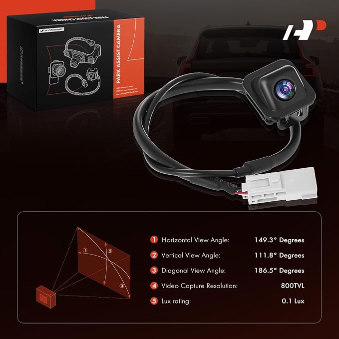 A-Premium Rear View Backup Camera Compatible with Cadillac | Parking Camera for 2013 2014 2015 XTS