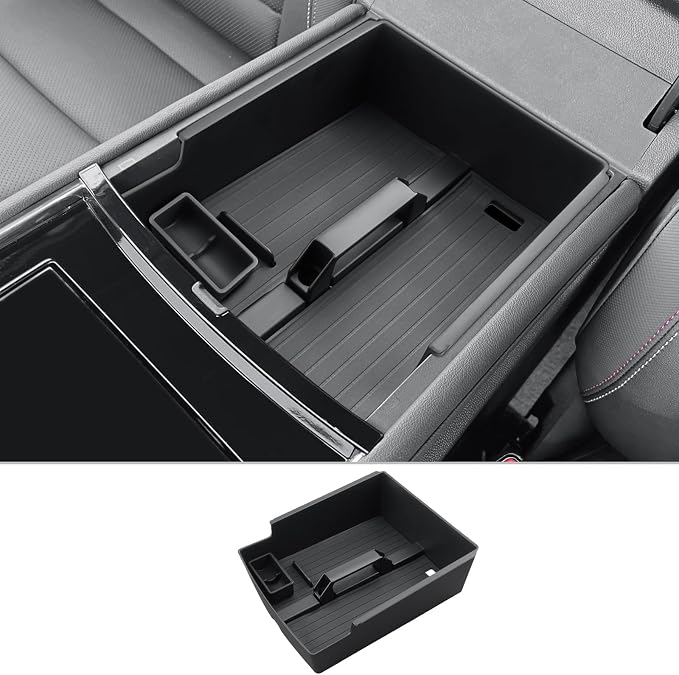 CDEFG for 2025 2026 Chevy Traverse Center Console Organizer with Handle for 2024-2026 Chevrolet Traverse Accessories Middle Console Organizer w/Coin Holder Armrest Storage Box