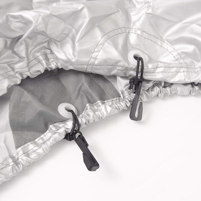 Budge MC-9 Sportsman Motorcycle Cover, Black, Waterproof, Universal Fit, Fits up to 86", Medium