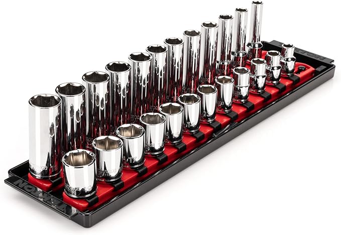 TEKTON 3/8 Inch Drive 6-Point Socket Set, 24-Piece | SHD91215