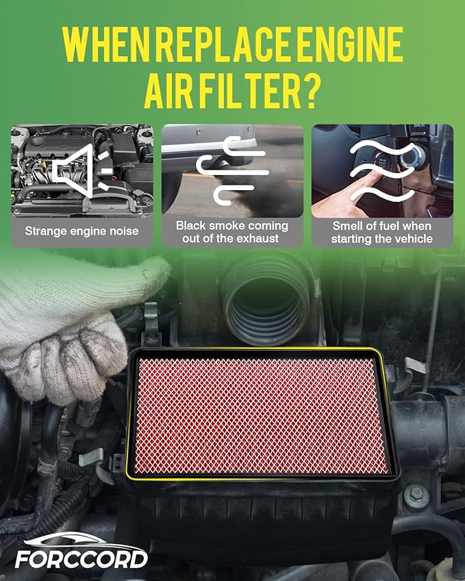 Cabin & Engine Air Filter Fit for Toyota Tacoma V6 2016-2023 Activated Carbon Cabin Filter Replacement CF10374 CA11895 Car Accessories