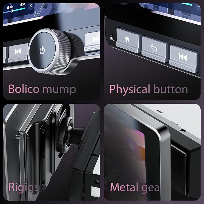 Haudio 10.1" 360° Rotatable Touchscreen Car Stereo with Wireless CarPlay & Android Auto, Features GPS Navigation, DSP Hi-Fi Sound, Voice Control, Backup Camera,1080P Support & APK Management