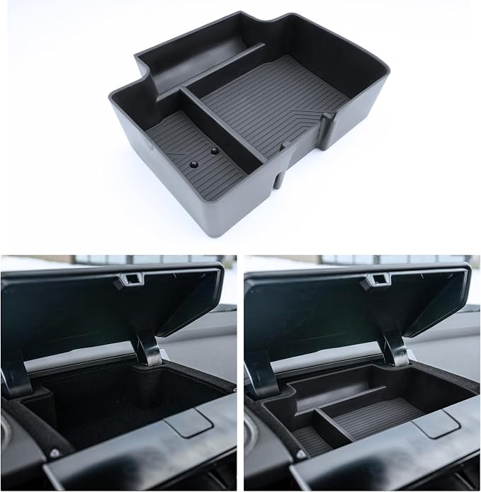 For Center Console Screen Organizer Tray Compatible with 2025-2026 GMC Yukon (Elevation/AT4/Denali Ultimate/AT4 Ultimate/Denali) Console Organizer ABS Materials