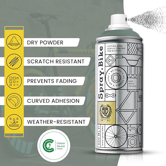 Spray.Bike Spray Paint | Designed Mainly for Bicycles | Multi-Use Acrylic Spray Paint for Metal, Plastic | High Coverage Bike Paint, 400ml, Warrick