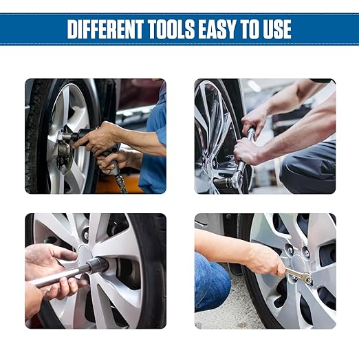 BELEY 20PCS Wheel Lock Nut Key Kit for Porsche & VW Touareg - Anti-Theft Lug Nut Remover Tool Set with Screw Remover