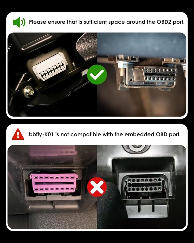 OBD Lock, bbfly-K02 ODB Port Locking Tool, Car OBD2 Protector Device (K02)