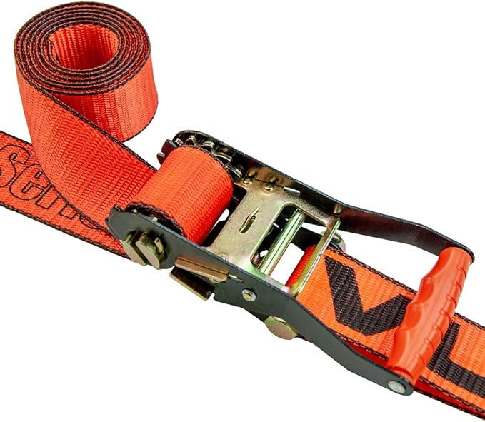 VULCAN Car Tie Down with Twisted Snap Hooks - 2 Inch x 96 Inch - 2 Pack - PROSeries - 3,300 Pound Safe Working Load