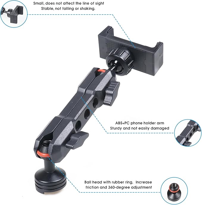 sukemichi Phone Mount for Bronco, Dash Cell Phone Holder Dashboard Phone Holder Mount for Ford Bronco Accessories 2021 2022 2023 2024 2025 2026 2 Door 4 Door, Black, Update Material