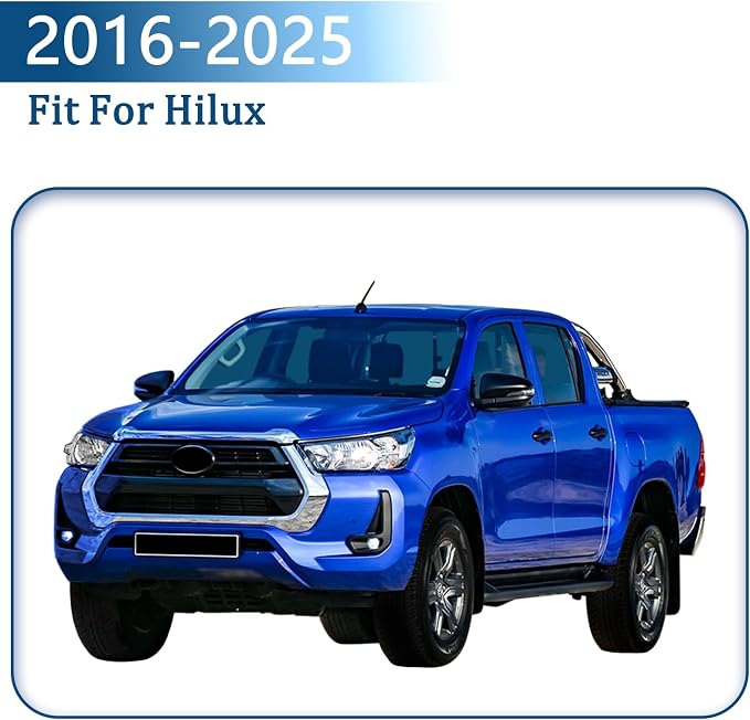 Window Lift Switch Panel Cover, Imitation Carbon Fiber Interior Decor Trim Compatible with Toyota Hilux 2016 2017 2018 2019 2020 2021 2022 2023 2024 2025