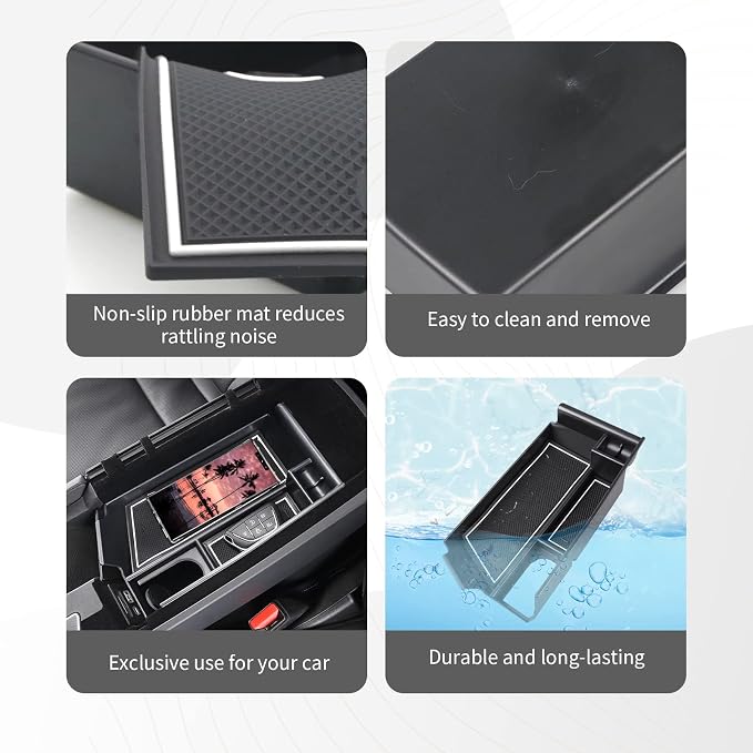 CDEFG Center Console Accessory Organizer for 2020 2021 2022 2023 2024 Cadilac CT5 ABS Material Armrest Box Insert Tray