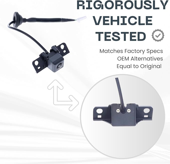 Backup Camera Replaces for Infiniti 2011-2012 G25 | 2010-2013 G37 Sedan | 2015 Q40 OE Part # 28442-1NF0B, 28442-1NF0A