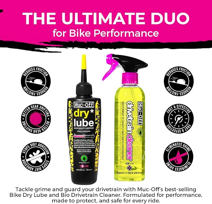 Muc-Off Bio Drivetrain Cleaner | Effective Biodegradable Bicycle Chain Cleaner and Degreaser Spray | Suitable for All Types of Bike