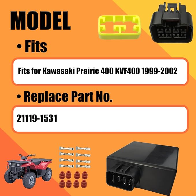 Igniter Replace Part No. 21119-1531 21119-1467 Fits for Kawasaki Prairie 400 KVF400 1999-2002