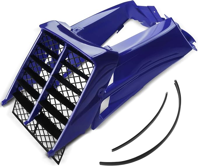 A-Premium Blue Plastic Gas Tank Side Covers with Grill | Compatible with Yamaha Banshee 350 1987-2006 2-PC Set
