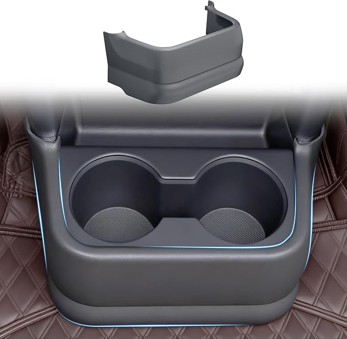Center Console Rear Cup Holder Anti Kick Cover for Sienna 2021 2022 2023 2024 2025 2026,Rear Cup Holder Panel Cover for Sienna LE Limited Platinum SE XLE XSE