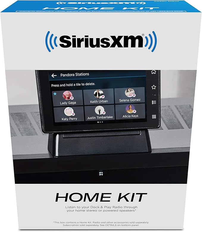 SiriusXM SXDH4 Home Kit - Home Kit for Dock & Play for Sirius & SXM Models + Tour