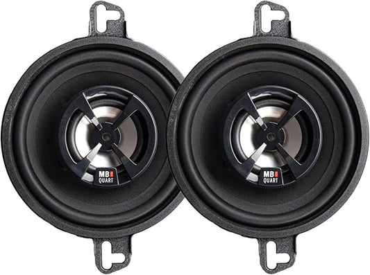MB Quart Discus High-Performance 3.5" 2-Way Car Audio Component Speaker System, 70W Peak Power, 35W RMS, 4 Ohm, and 88db Sensitivity
