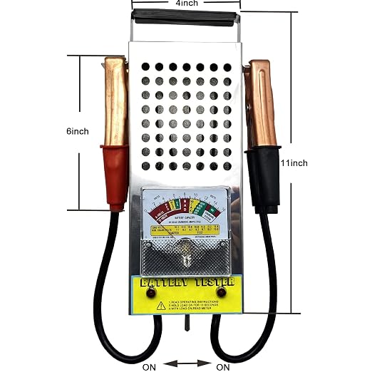 Battery Load Tester, Car Battery Load Tester 6V 12V Battery Alternator Tester with Voltmeter and Alligator Clips for All Batteries Car, RVs, Motorcycles, ATV, Boats