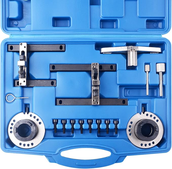 DAYUAN 8pcs Professional Petrol Engine Compression Tester Kit Bundle with DAYUAN Petrol Engine Timing Locking Tool Kit
