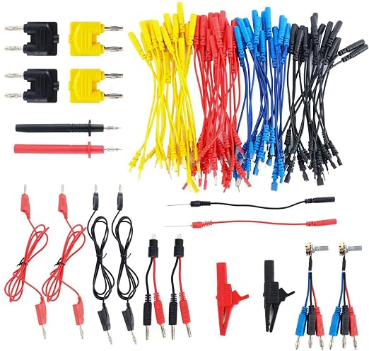 Automotive Circuit Test Leads Kit Multi Function Electrical Testers Diagnostic Tools Wire Connectors Adapter Cables with Carrying Case