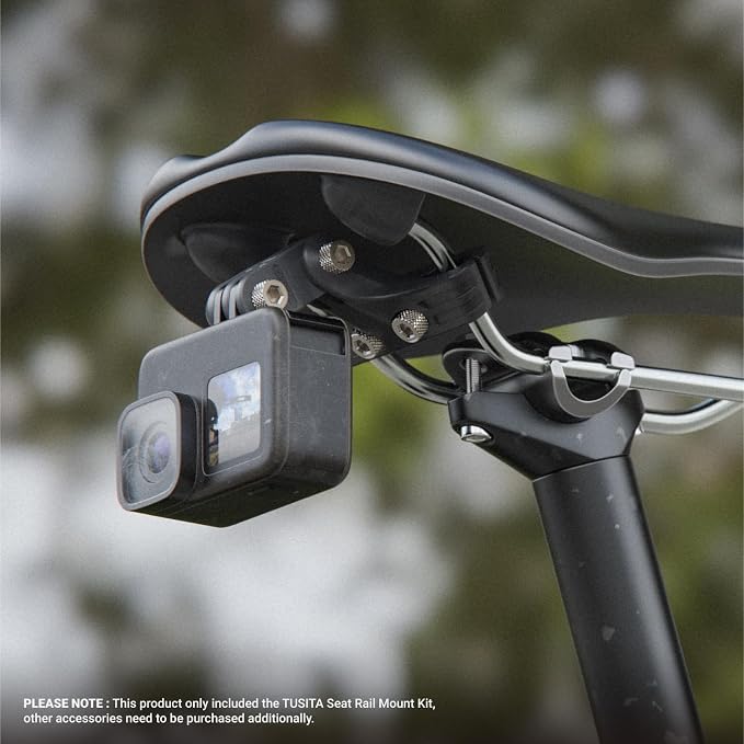 TUSITA Seat Rail Mount Kit Compatible with Garmin Varia RTL510 RTL515 RVR315, RearVue 820 Rearview
