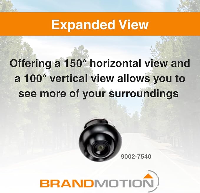 Brandmotion 9002-7540 Factory Tailgate Harness with Bullet Camera | Fits 2011-2016 F250 F350 Super Duty | Waterproof Case | Color Image with Automatic White Balance | Rear View Camera
