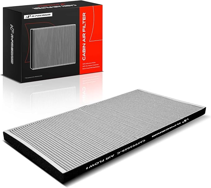 A-Premium Under Hood Cabin Air Filter w/Activated Carbon Compatible with Tesla S 2016-2023, Located Under Hood, Replace# 1059333