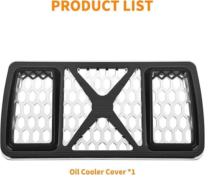 Radiator Guard Grille Oil Cooler Cover Fit For Harley Touring Road King Street Glide Electra Glide Ultra Limited 2023.5-2025 Black