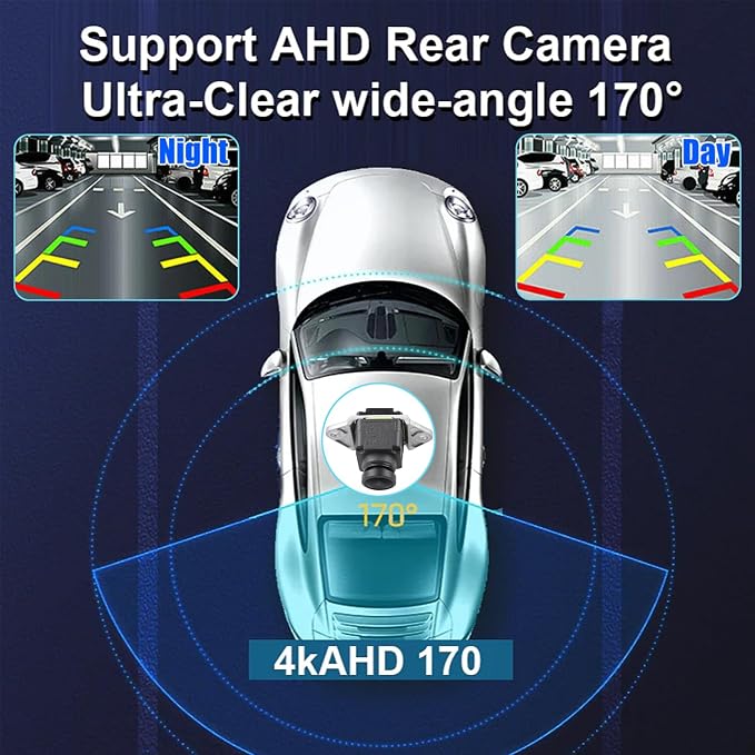 Car Rear View Back up Camera HD Fit for Jeep Grand Cherokee 2014-2015, Park Assist Backup Camera Safety w/Reverse Trajectory Replace OEM# 68375333AA